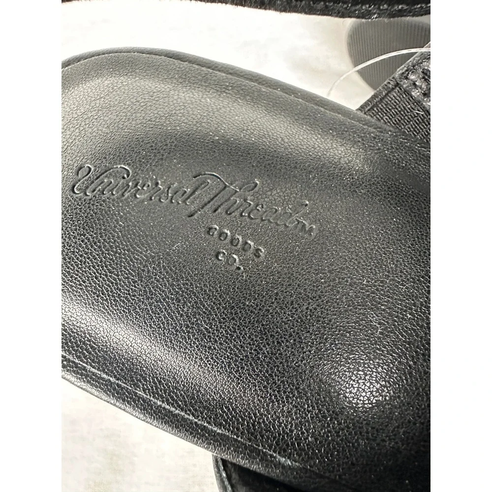 Universal Thread Naomi Black Platform Wedge Sandals Memory‎ Foam 8.5 096047262